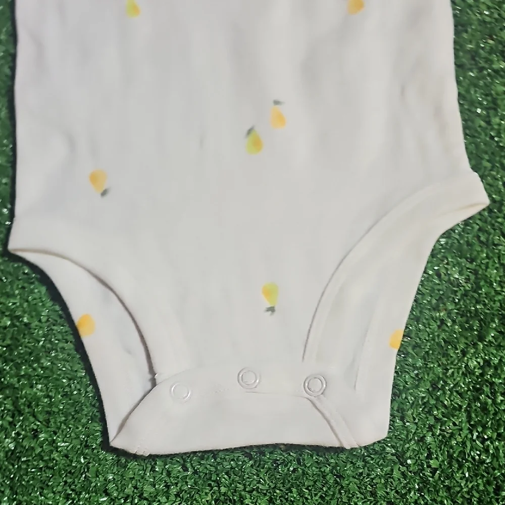 Carter's White Bodysuit with Yellow Accents